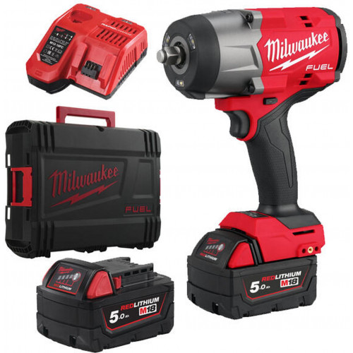 Milwaukee FHIW2F12-502X Boulonneuse a chocs M18 (1/2"/18V/2x5,0Ah) coffret 4933492783