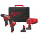 Milwaukee M12 FUEL Kit de démarrage M12FPP2X2-402X: M12 FPD2-0 + FCIWF12G3 (12V / 2x4,0Ah