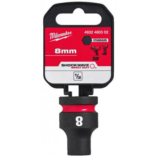 Milwaukee Douille a chocs STD 8 mm (1/2") 4932480302 Milwaukee Douille a chocs STD 8 mm (1/2") 4932480302