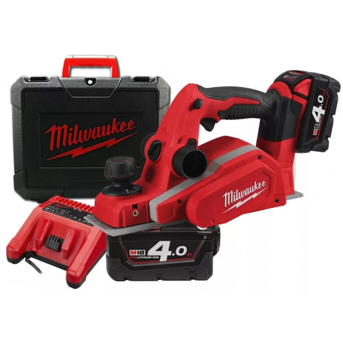 Milwaukee M18 BP-402C Rabot sans fil (2x 4,0 Ah/18 V) coffret 4933451114 Milwaukee M18 BP-402C Rabot sans fil (2x 4,0 Ah/18 V) coffret 4933451114