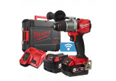 Milwaukee M18 ONEPD2-502X Perceuse a percussion 2x5.0 Ah, HD Box 4933464527