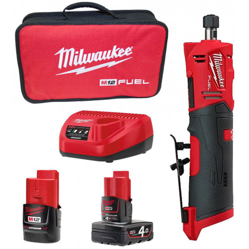 Milwaukee M12 FDGS-422B Meuleuse droite 1x12V/4.0, 1x12V/2.0 Ah 4933471436