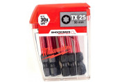 Milwaukee Shockwave embouts de vissage TX25 50 mm – 10 pcs 4932430882