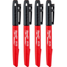 Milwaukee Inkzall 4x Marqueurs, noir 4932480551