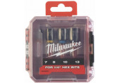 Milwaukee Shockwave Set de 4 douilles magnétiques 1/4 - 4 pcs. 4932492445
