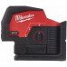 Milwaukee M12 CLLP-301C Laser vert 2 lignes avec aplomb, sans batterie, Coffret 4933478101