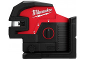 Milwaukee M12 CLL4P-0C Laser vert 2 lignes 4 points, sans batterie, coffret 4933479202
