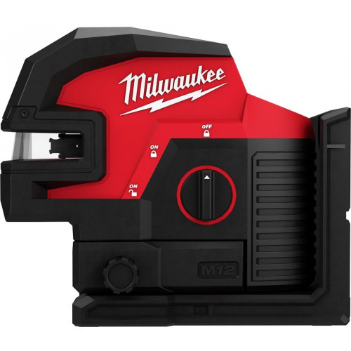 Milwaukee M12 CLL4P-0C Laser vert 2 lignes 4 points, sans batterie, coffret 4933479202