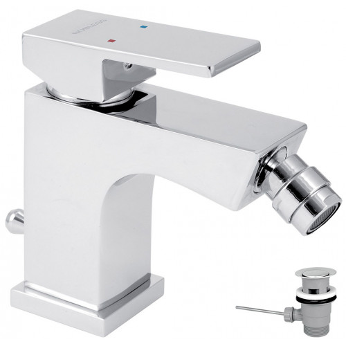 NOVASERVIS NOBLESS EDGE Robinetterie de bidet avec vidage, chrome 36011,0