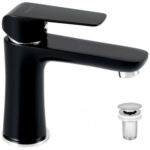 NOVASERVIS NOBLESS TINA Mitigeur de lavabo avec vidage, noir 38003,5