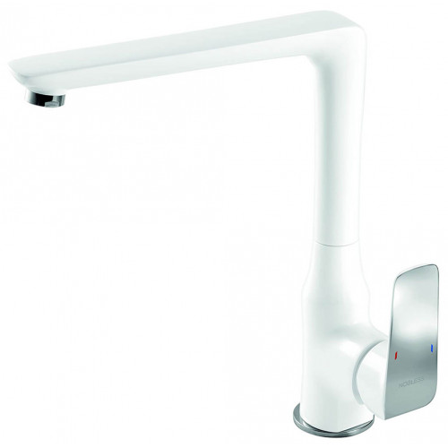 NOVASERVIS NOBLESS TINA Robinetterie d’évier, blanc/chrome 38714,1 NOVASERVIS NOBLESS TINA Robinetterie d’évier, blanc/chrome 38714,1