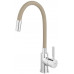 NOVASERVIS FERRO Robinetterie d’évier avec bec flexible, beige/chrome 70710,0BE