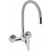 NOVASERVIS Robinetterie d’évier avec bec flexible, 150mm, gris 94480,0S