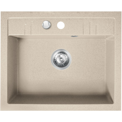 FERRO MEZZO II Évier en granit 580x480mm, sable DRGM1/48/58SA