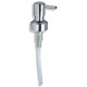 NOVASERVIS Distributeur sans verre ni pompe, avec collier + disque, chrome 6355,D