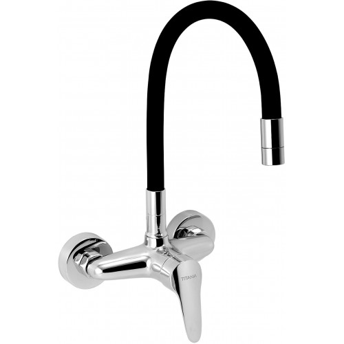 NOVASERVIS Robinetterie d’évier avec bec flexible, 150mm, noir 94480,0C NOVASERVIS Robinetterie d’évier avec bec flexible, 150mm, noir 94480,0C