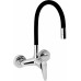 NOVASERVIS Robinetterie d’évier avec bec flexible, 150mm, noir 94480,0C