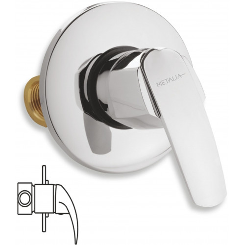 NOVASERVIS METALIA 56 Robinetterie de douche encastrée, chrome 56050,0