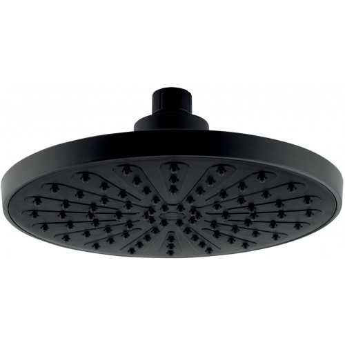 NOVASERVIS Tete de douche, diametre 200 mm, 1 jet, noir mat RUP/200,5