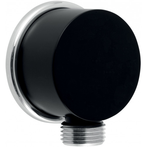 FERRO Raccord coudé universel pour flexible de douche 1/2", noir D/STENAA1,5 FERRO Raccord coudé universel pour flexible de douche 1/2", noir D/STENAA1,5