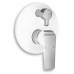 NOVASERVIS NOBLESS TINA Robinetterie de baignoire encastrée avec inverseur, blanc 38050R,1