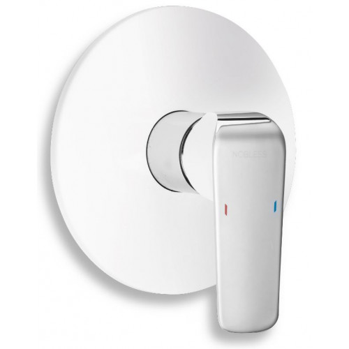 NOVASERVIS NOBLESS TINA Robinetterie de douche encastrée, blanc/chrome 38050,0