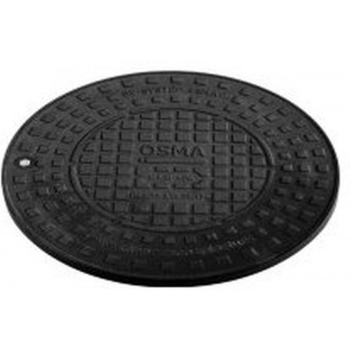 OSMA RVLP A15 tampon praticable DN 400, fonte, 62170