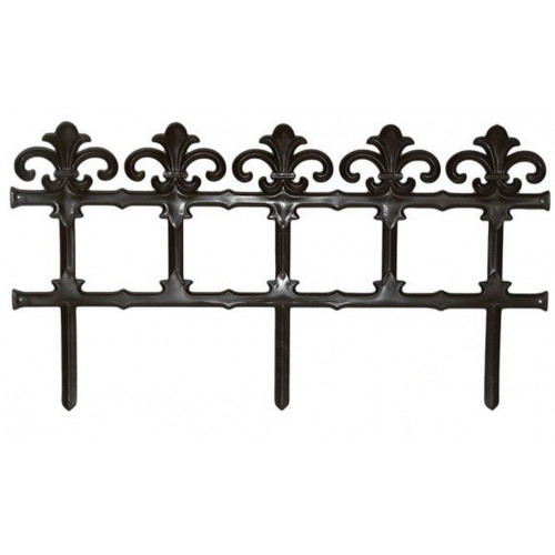 Prosperplast clôture de jardin 3,7 metres, Brun IPLB