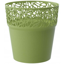 PROSPERPLAST NATURO pot de fleurs, 17,5 cm, olive, DNAT175-370U