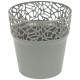 PROSPERPLAST NATURO pot de fleurs, 17,5 cm, gris pierre, DNAT175-405U