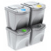 Prosperplast SORTIBOX Conteneurs Mixtes Tri sélectif avec 4x25L compartiments IKWB25S4