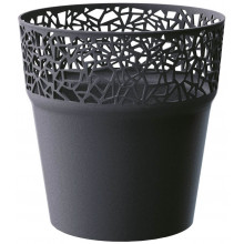 PROSPERPLAST TREE pot de fleurs, 12 cm, anthracite, DTRE120-S433