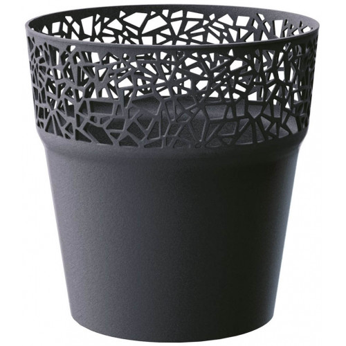 PROSPERPLAST TREE pot de fleurs, 12 cm, anthracite, DTRE120-S433
