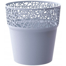 PROSPERPLAST TREE pot de fleurs, 17,5 cm, gris glace, DTRE175-656U
