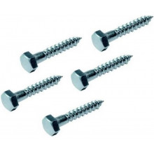 RABOVSKÝ vis a bois a tete hexagonale, 8 × 60 mm (5 pieces), 52008060