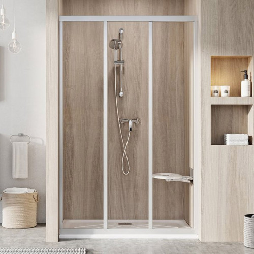 RAVAK Porte de douche Supernova ASDP3-120 blanc+pearl 00VG010211