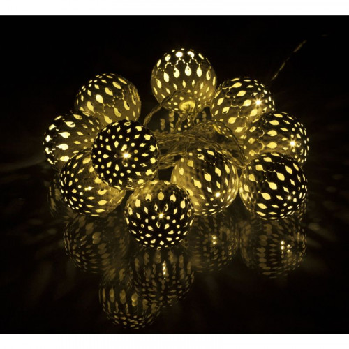 RETLUX RXL 50 10LED Boules métaliques WH WW 1,5M Eclairage de Noel 50001799
