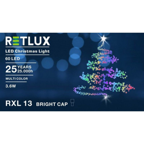 RETLUX RXL 13 60LED CAP 6+5M CW Eclairage de Noel 50001452 RETLUX RXL 13 60LED CAP 6+5M CW Eclairage de Noel 50001452