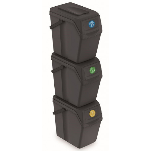 Prosperplast SORTIBOX II Poubelles de recyclage 3x25l ISWB25S3