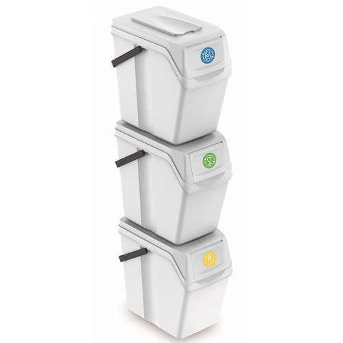 Prosperplast SORTIBOX II Poubelles de recyclage 3x25l ISWB25S3