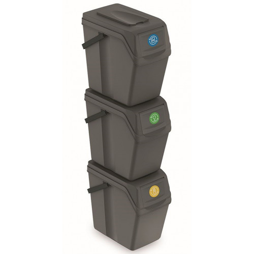 Prosperplast SORTIBOX II Poubelles de recyclage 3x25l ISWB25S3 Prosperplast SORTIBOX II Poubelles de recyclage 3x25l ISWB25S3