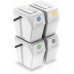 Prosperplast SORTIBOX II Conteneurs Mixtes Tri sélectif avec 4x25L compartiments ISWB25S4
