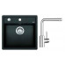 BLANCO Kit évier Dalago 5 Silgranit anthracite + mitigeur MILA chrome