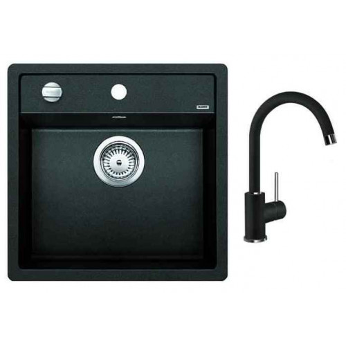 BLANCO Kit évier Dalago 5 Silgranit anthracite +mitigeur Mida anthracite BLANCO Kit évier Dalago 5 Silgranit anthracite +mitigeur Mida anthracite