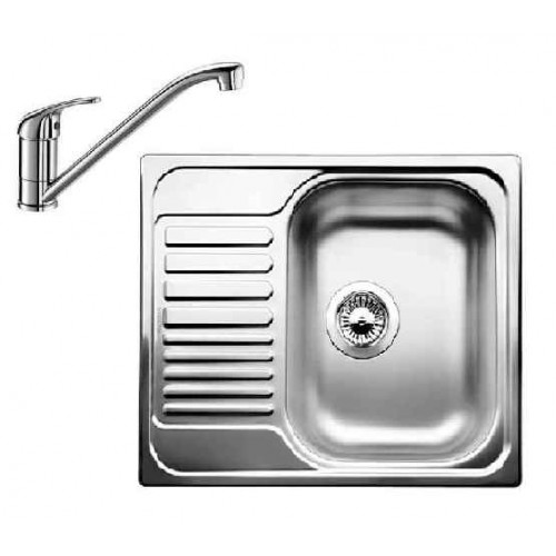 BLANCO Kit évier Tipo 45 S Mini inox +DARAS robinet mitigeur, chrome