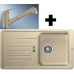 BLANCO Kit évier Favos Mini Silgranit champagne + mitigeur Daras-S champagne
