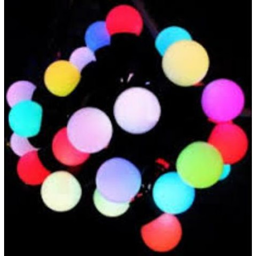 Eclairage de Noel boule 1cm - 100 LED - RGB coloré IP44 VS477