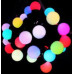 Eclairage de Noel boule 1cm - 100 LED - RGB coloré IP44 VS477