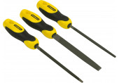 Stanley 0-22-445 Jeu de limes bâtardes 150mm, 3 pieces