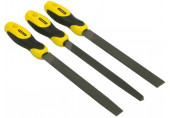 Stanley 0-22-464 Jeu de limes bâtardes 200mm, 3 pieces